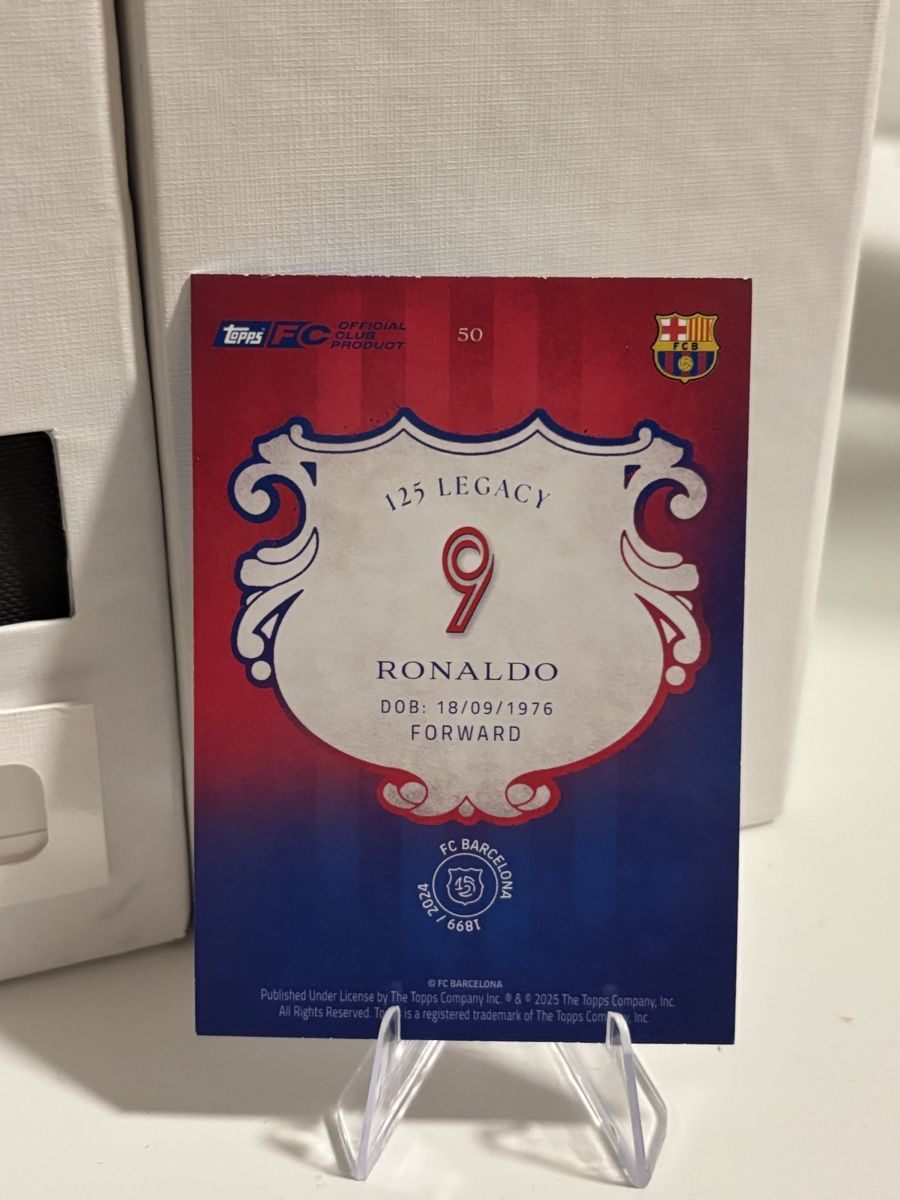 Ronaldo R9 /75 TOPPS FC Barcelona 125 Years Anniversary (Neu (gemäss ...