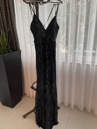Schwarzes Elegantes Paillettenkleid, Grösse S ✨👗