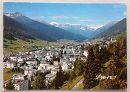 Davos 1560 m, Blick von Höhenpromenade