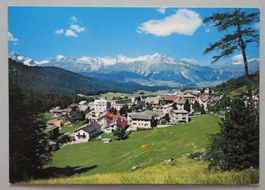 Pontresina (1830 m ü.M.) mit Julierkette
