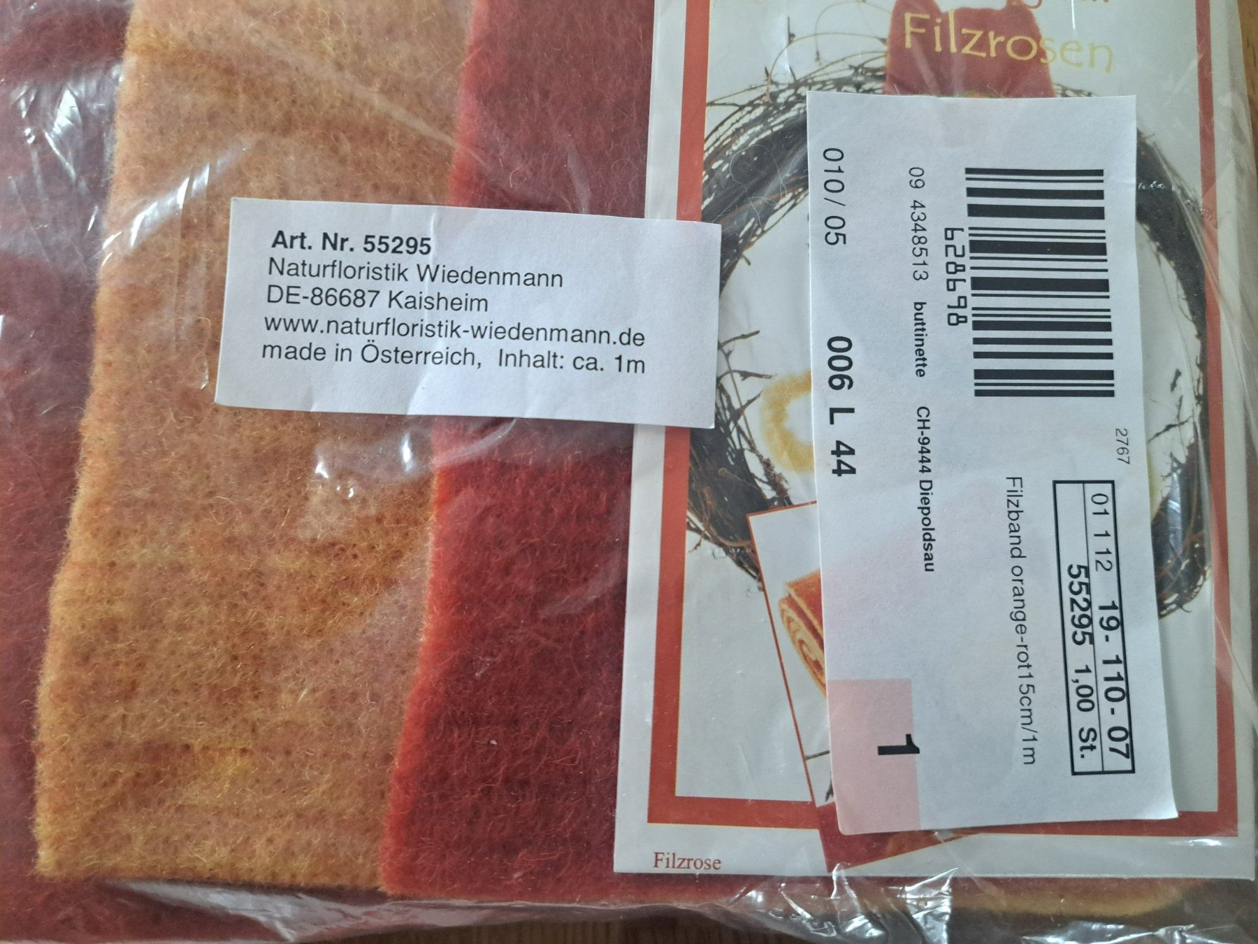 Kit bricolage: Filzrosen – Nuovo e nell'imballaggio originale da Bünzen venduto da Floh99 1