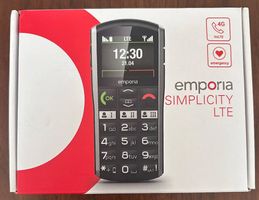 Emporia Simplicity LTE 4G black  NEW + free SIM