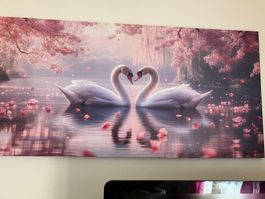 Wunderschönes Leinwandbild, ungerahmt, NEU
