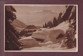 LEYSIN - Paysage d'hiver - 1924