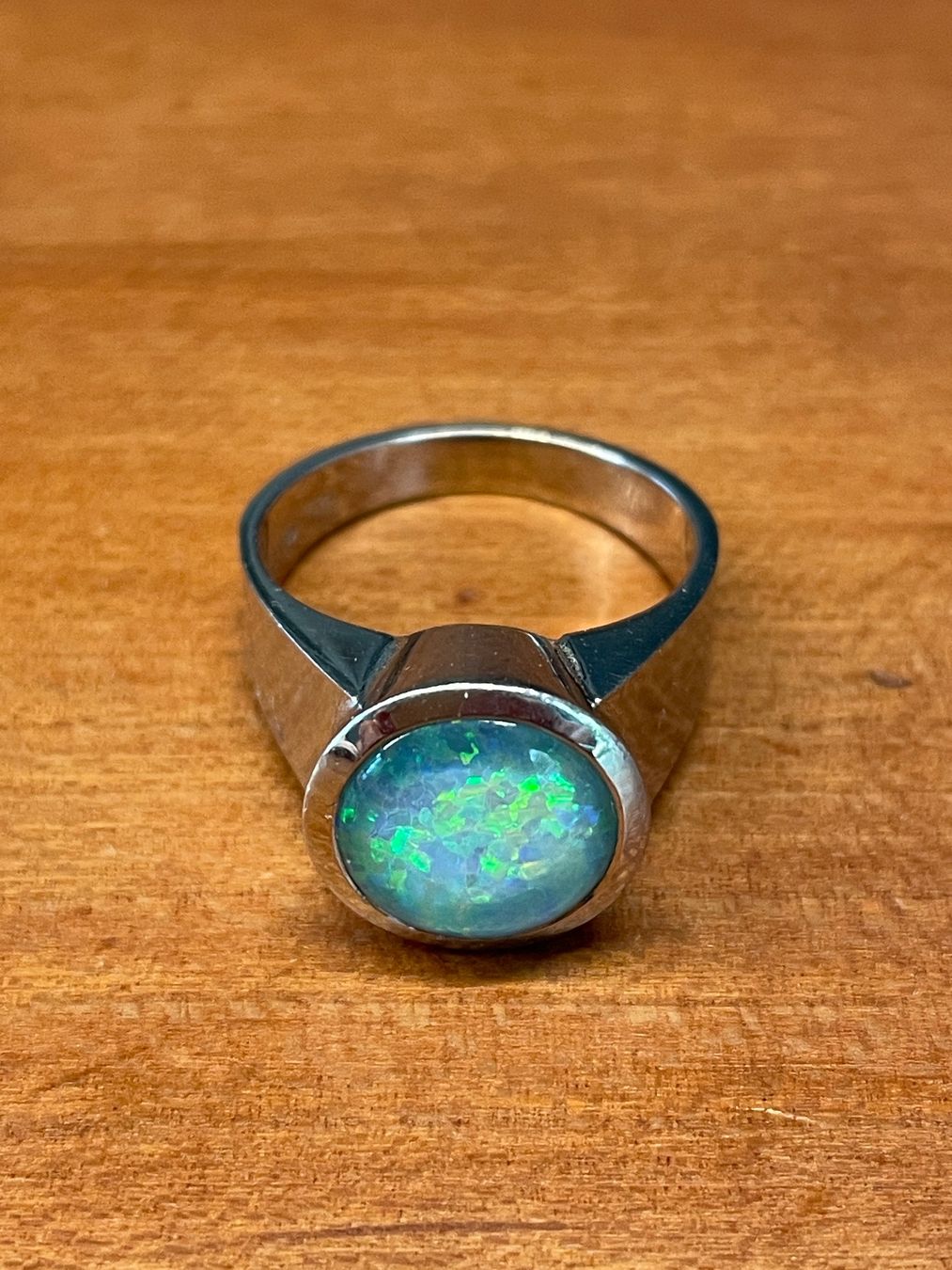 Ringe: Opal 750er Weissgold Ring – Gebraucht aus Luzern von Alhambra64 3