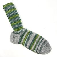 Handgestrickte Wollsocken Grösse: 44/45