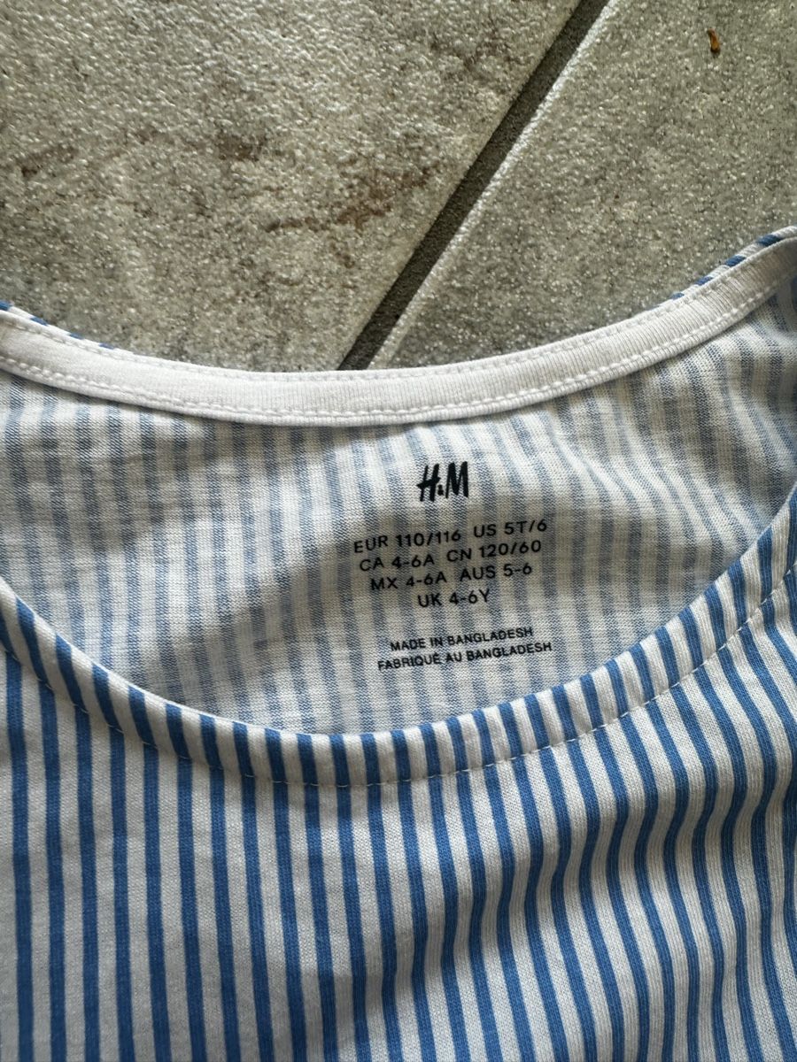 H&M Vestiti & Gonne: Kleid H&M gestreift Grösse 110/116 – Nuovo (secondo la descrizione) da Birr venduto da YMCA123 1