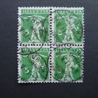 1909 Nr. 119 im 4er Block von ZÜRICH