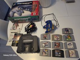 Nintendo 64 avec 10 jeux et manette