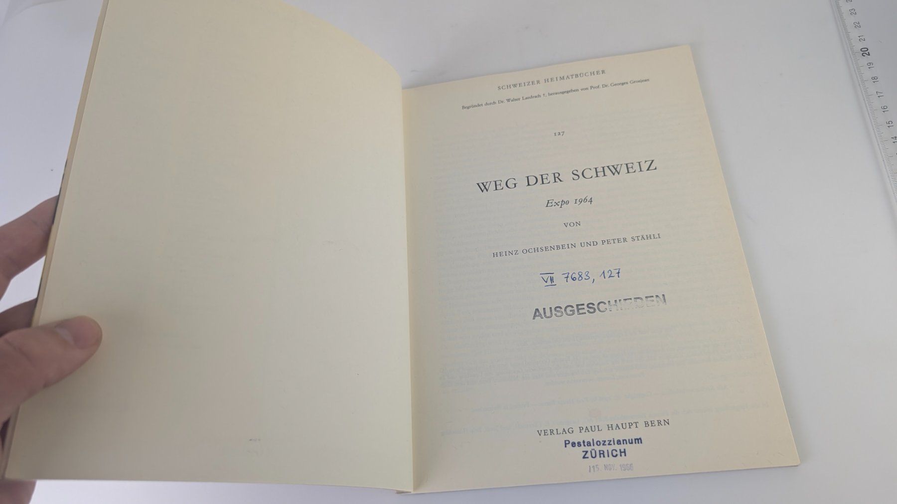 Libri: Schweizer Heimatbücher: Weg der Schweiz 1966 – Usato da Zürich venduto da axolottchen 3