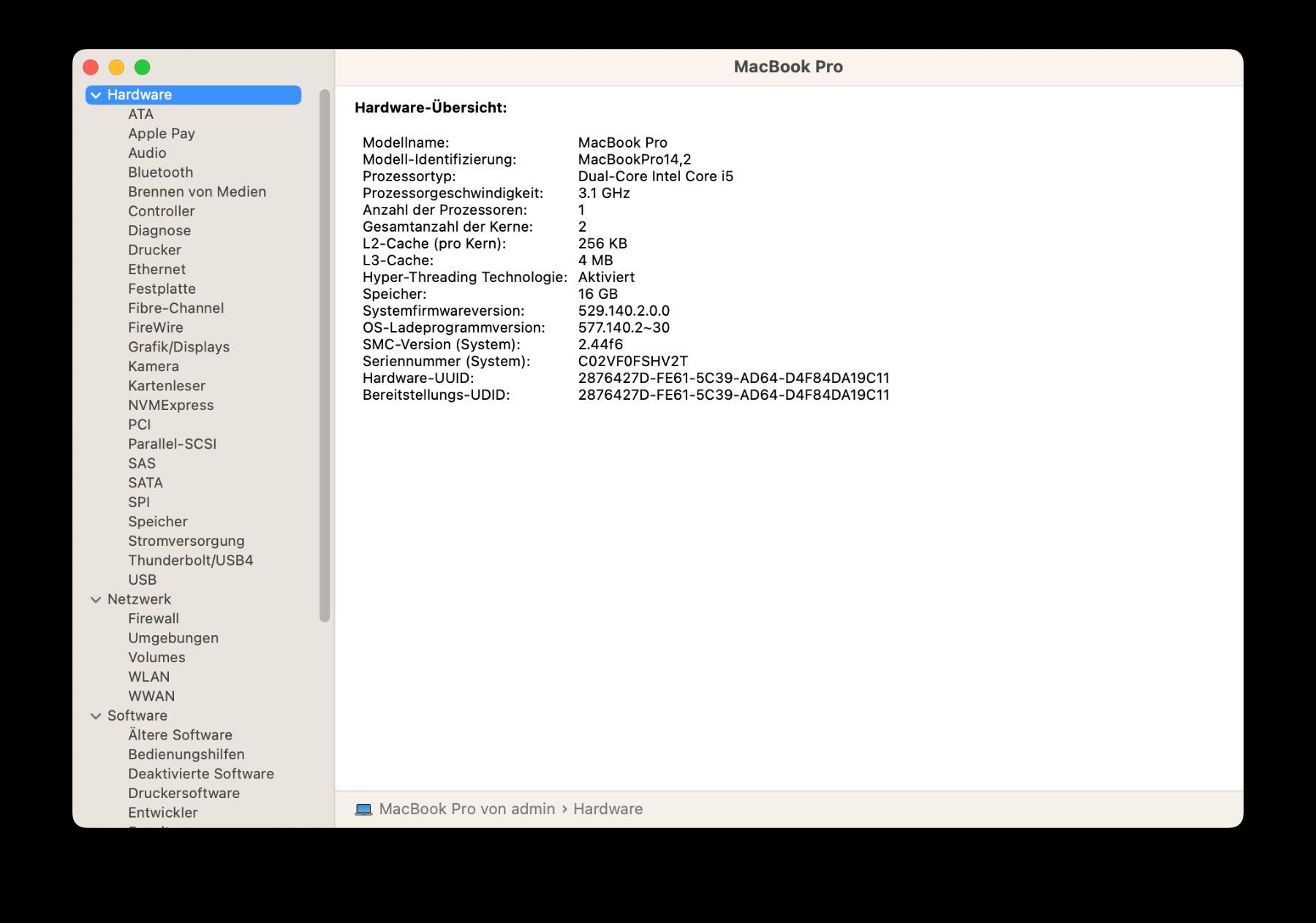 Apple Notebook: MacBook Pro 13" 2017 / 16GB / 256GB SSD / Touch Bar – Usato da Meisterschwanden venduto da Discus0 3