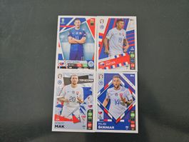Sammelkarten Topps Fussball 4er Set Slowakei