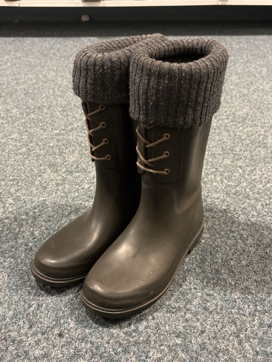 Zara Scarpe per ragazze: Zara Rubber Winter Boots, Size 35, Knit Trim! – Usato da Grabs venduto da MDS77