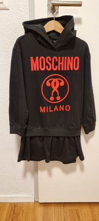Moschino Milano Kinderkleid, Grösse 5-7Jährig, Schwarz-Rot