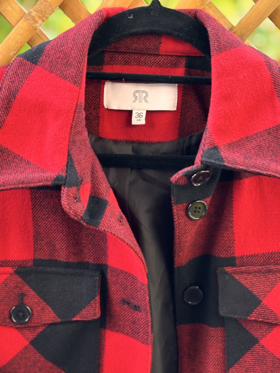 Giacche: Rote Holzfällerjacke, Grösse 36 – Usato da Zürich venduto da summertime01 2