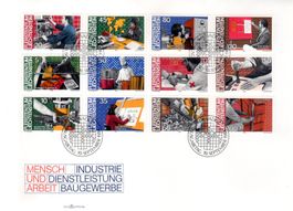 MENSCH UND ARBEIT SERIE AUF BELEG AUSGABETAG 1984 - BR58