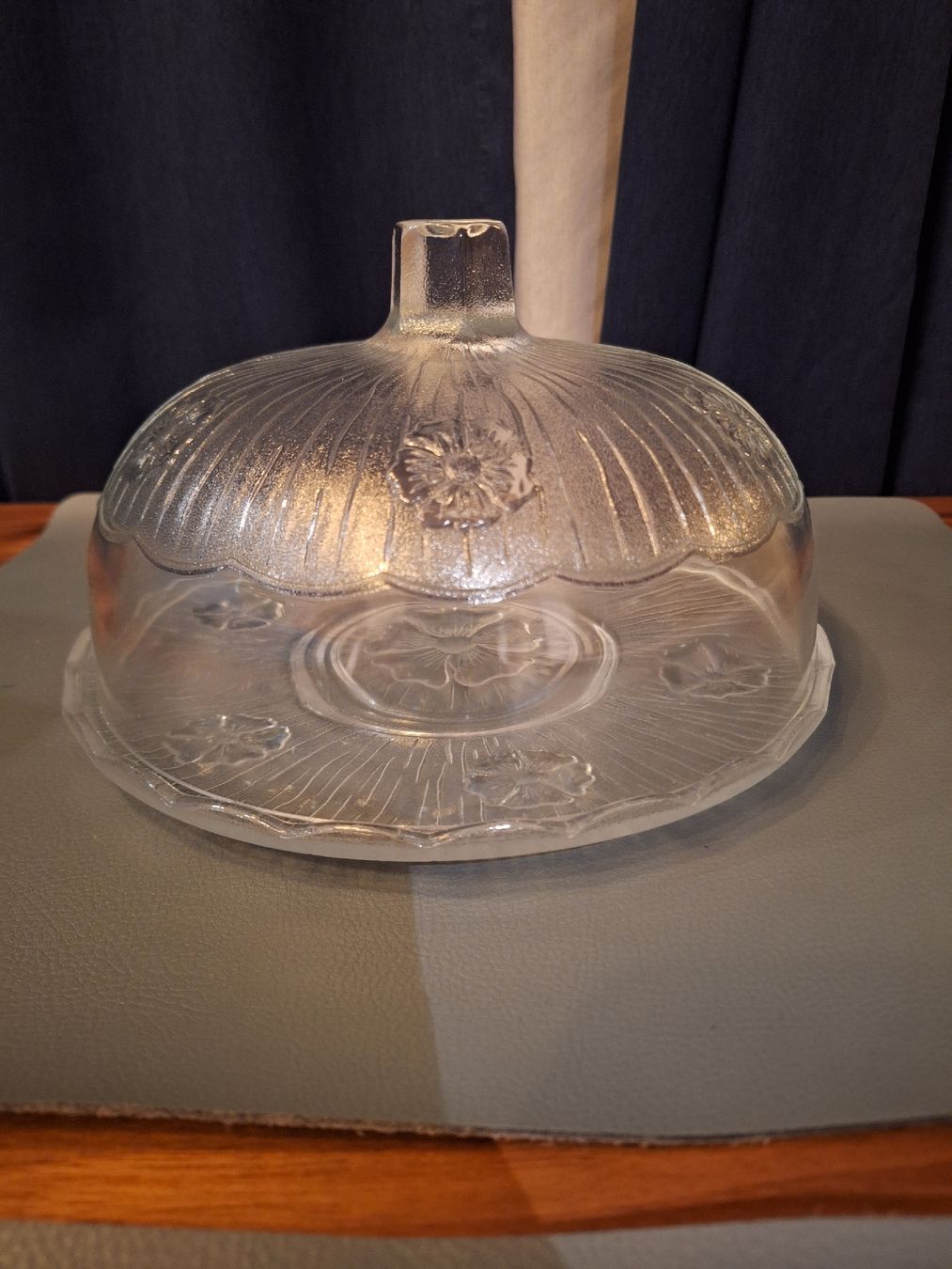 Bicchieri: Vintage, Glas Glocke mit Unterteller Gebäckabdeckung – Usato da Regensdorf venduto da Schmim 1
