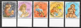 Serie Pro Juventute 1987 mit ET Vollstempel Bern 24.11.1987