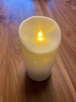 LED Kerze, elfenbeinweiss, flackernd, neuwertig