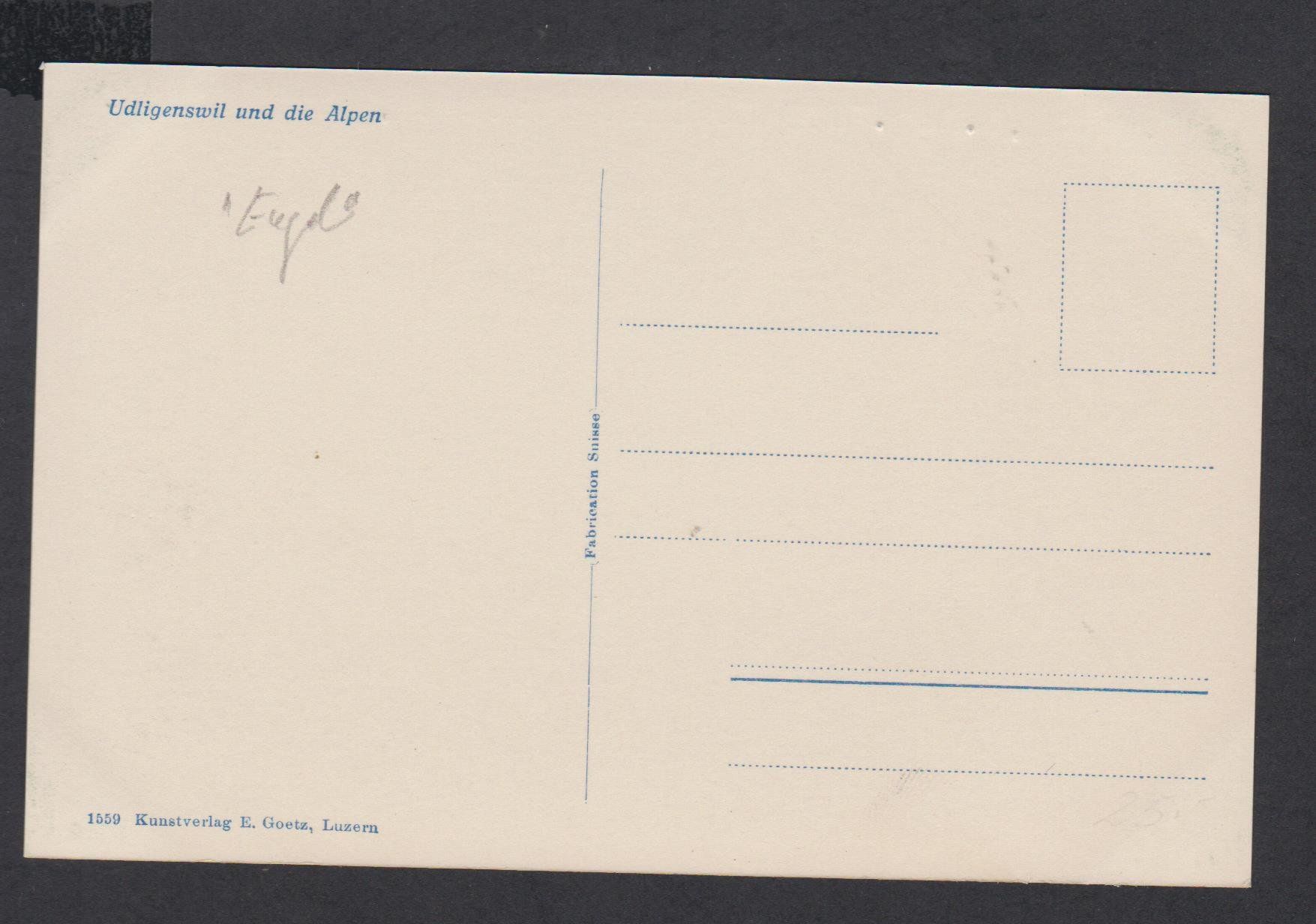 Cartoline postali: Udligenswil  LU   :   alte Ansichtskarte ** von 1930 – Usato da Vitznau venduto da Ropaku 2
