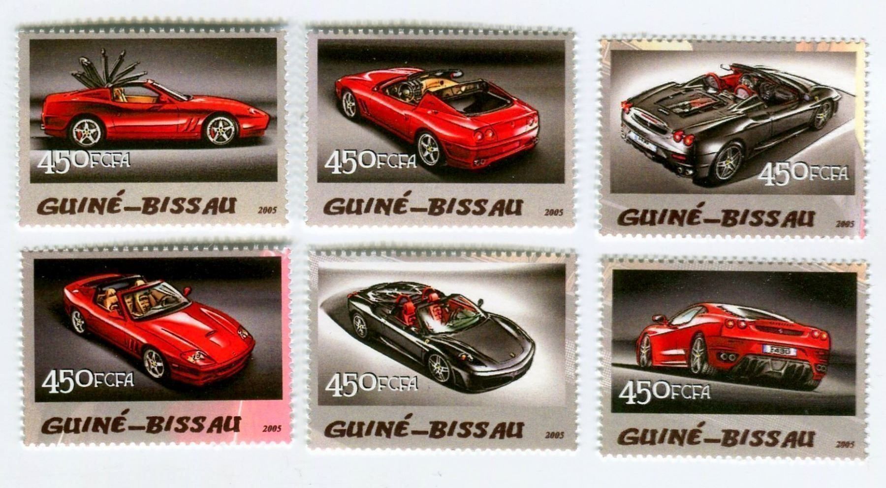 Alle Briefmarken: Briefmarken "Ferrari". Guinea-Bissau. – Neu und originalverpackt aus Basel von Butsch5