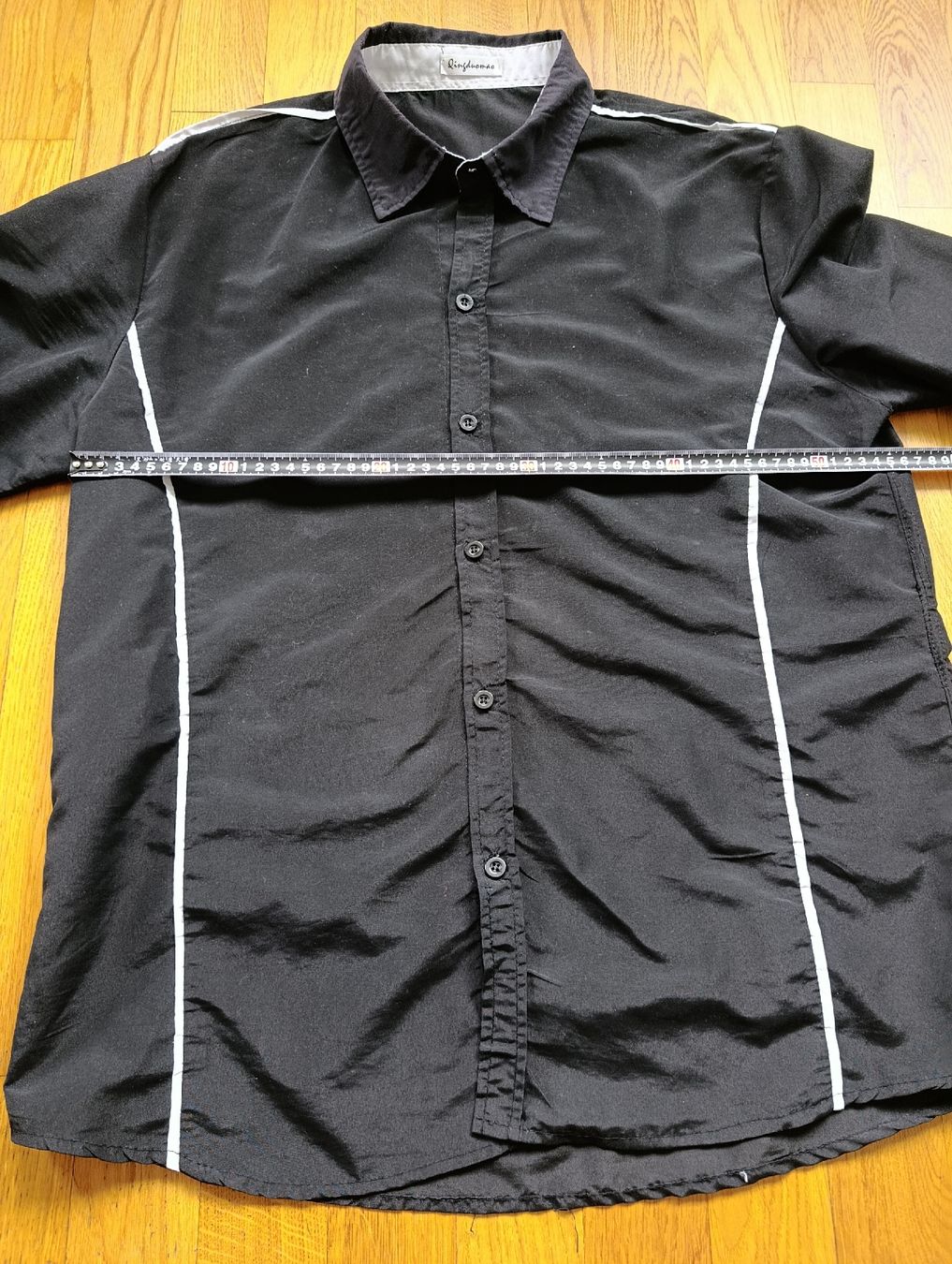 Camicie: schwarz weiss Herren Hemd – Usato da Trimbach venduto da lysy507777 5
