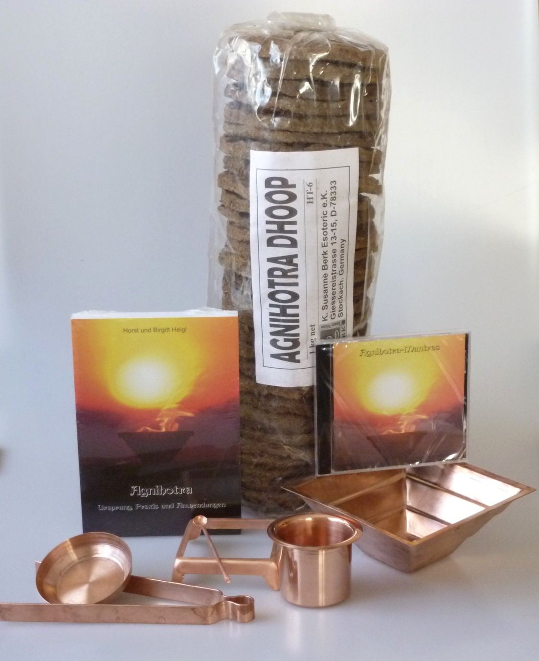 Sottobicchieri: Agnihotra Ritual-Set – Nuovo e nell'imballaggio originale da Mauren venduto da Yeelen