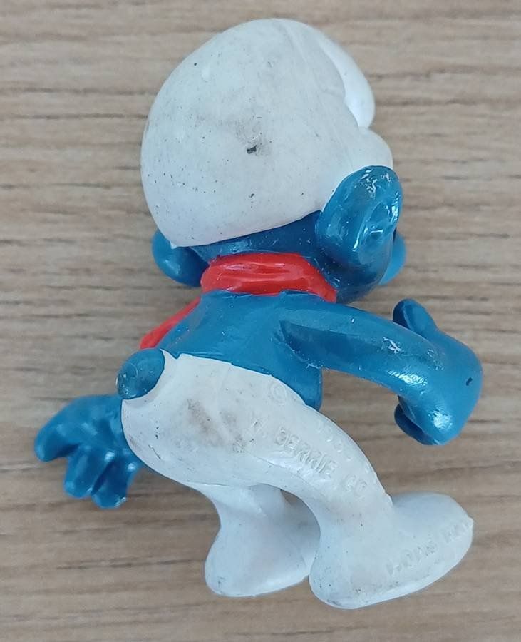 Schleich Statuette: Schlumpf - Flieger-Schlumpf - Schleich PEYO 1983 – Difettoso da Walenstadt venduto da Numis68 1