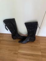Damen Stiefel Leder schwarz Grösse 41