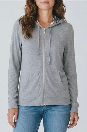 MICHAEL Michael Kors Hoodie Gris Sequins Taille XS