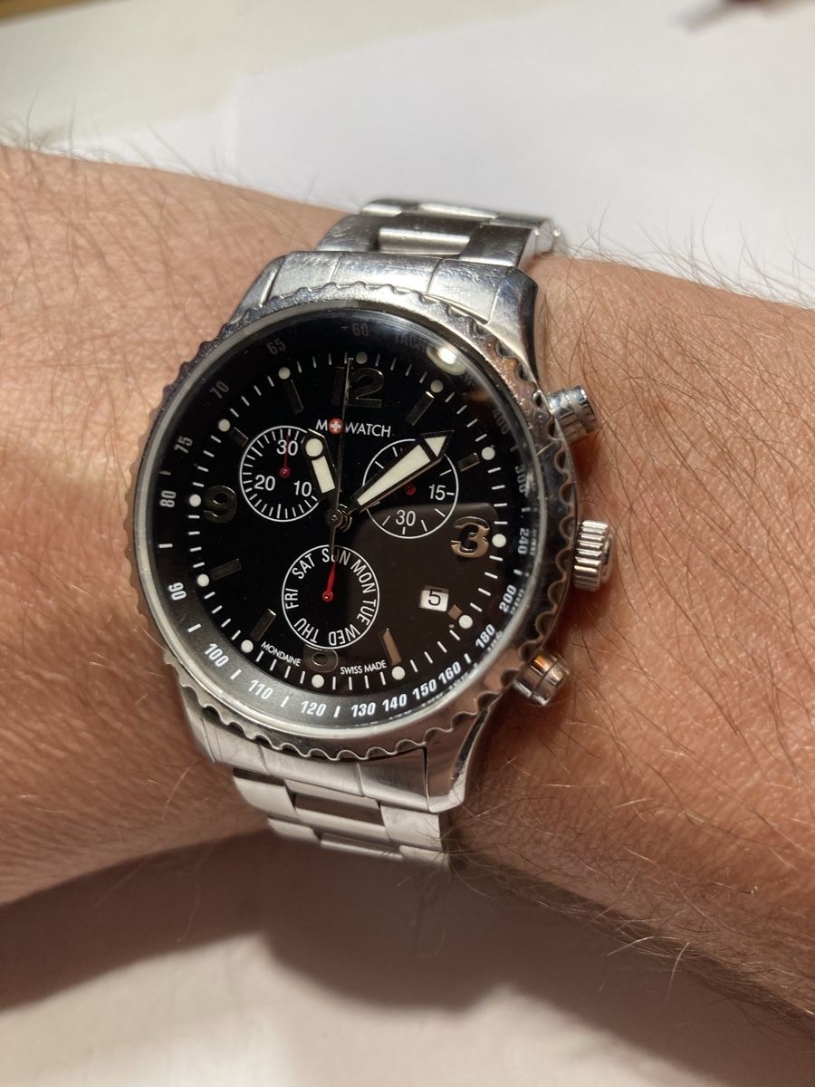Uhren: M-Watch Chronograf quartz 39 mm – Gebraucht aus Glattbrugg von vintagemania