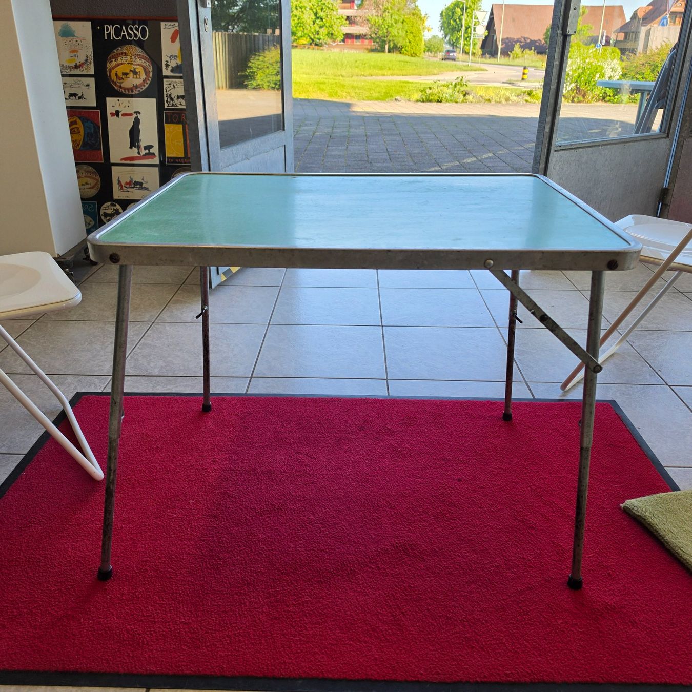 Tavoli: 1960 Camping Tisch höhenverstellbar Camping-Table adjustable – Usato da Nottwil venduto da Wondewa-Shop 7