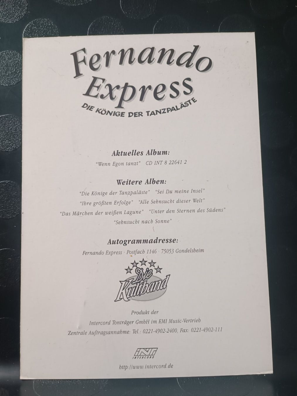 Autographes: Fernando Express - handsignierte alte Karte – D'occasion à Menziken par Artographs 1