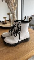 Dr. Martens Lackstiefel Weiss Gr. 37