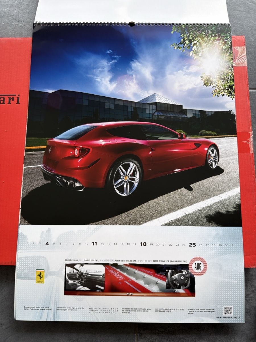 Ferrari Kalender: Original Ferrari Kalender 2013 – Gebraucht aus Wolfwil von Rolex1 7