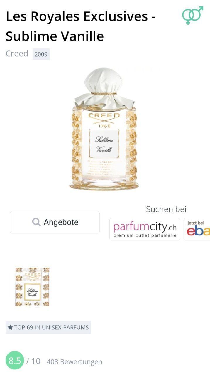 Creed Profumi & Eau de Toilette: 2 ml CREED SUBLIME VANILLE ABFÜLLUNG – Nuovo (secondo la descrizione) da St. Gallen venduto da CaliSunshine 2