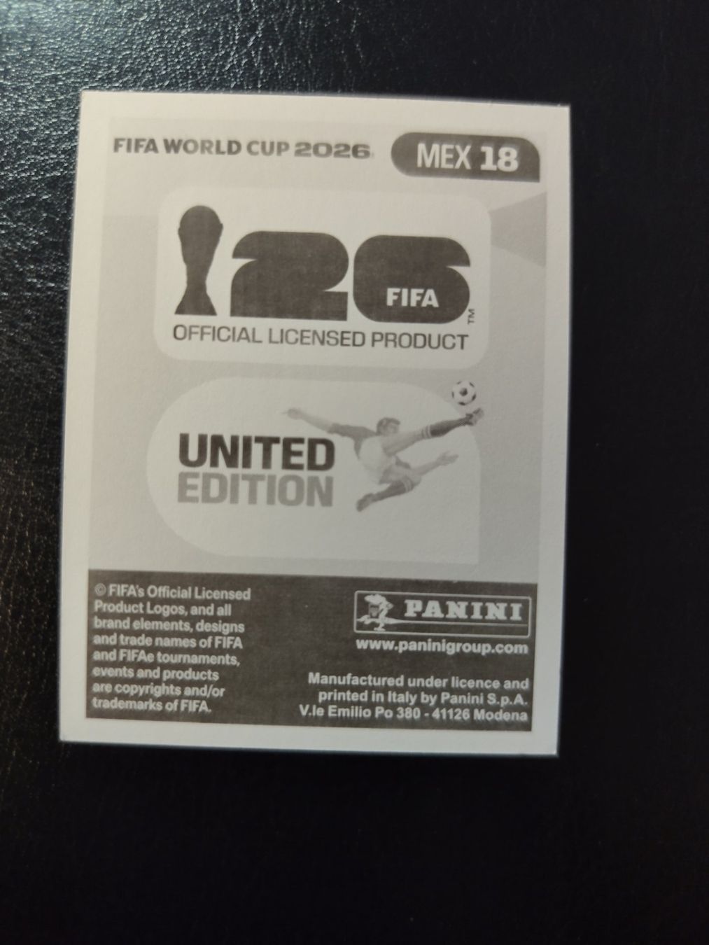 Panini Cartes à collectionner: Panini FIFA World Cup 2026 MEX 18 – Neuf (Voir description) à Matzingen par Clie42 1