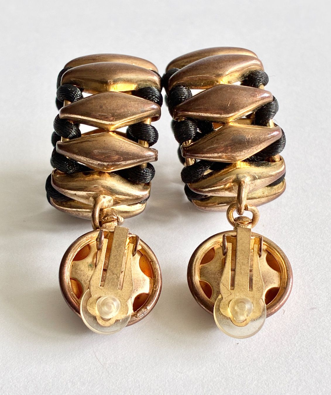 Orecchini pendenti & Orecchini a lobo: Vintage Hängeohrclips Metall, bronzefarben – Usato da Kloten venduto da Nephty 7