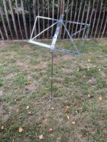 Notenständer klappbar aus Metall silber guter Zustand