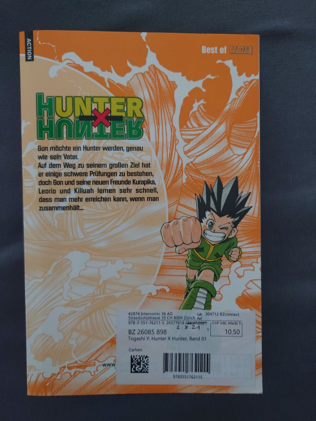 Comics: Hunter, Manga Comic – Gebraucht aus Zürich von MiHa_XXXX 3