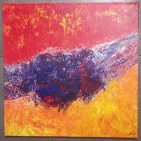 Kunst Gemälde Bild 80 x 80cm