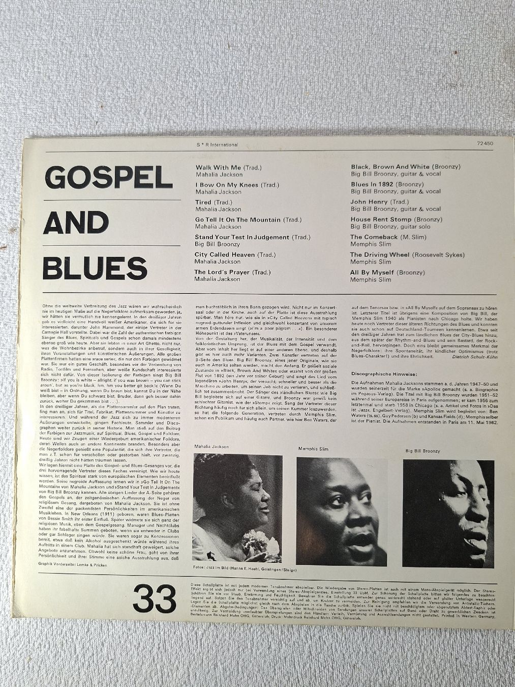 Dischi in vinile: 3 LP Mahalia Jackson , Blues – Usato da Grindelwald venduto da carro5 2