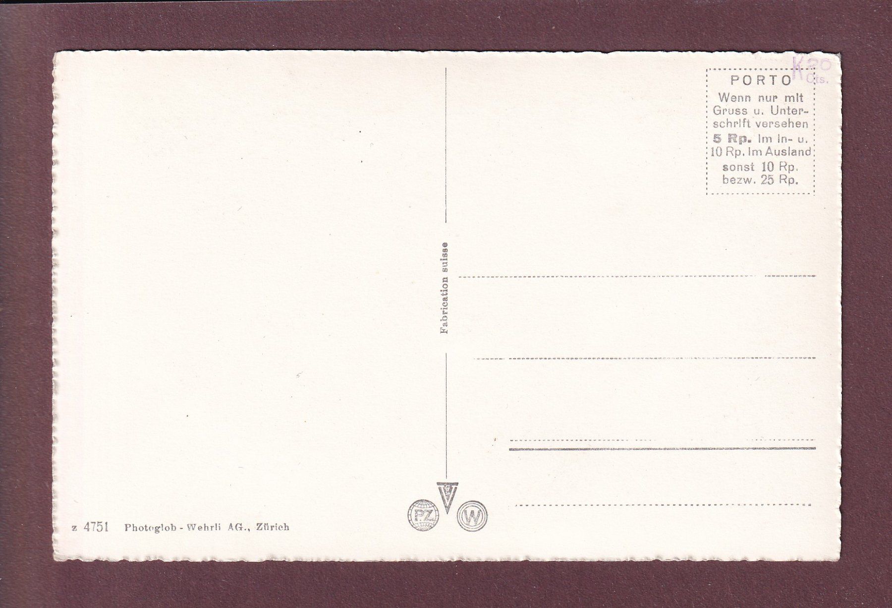 Cartes postales: MAGGLINGEN - Kapelle – D'occasion à Pully par nicecards 1