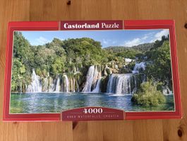 Puzzle Castorland Krka Wasserfälle 4000 Teile komplett