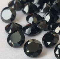Edelstein L-3592 – 5 Stück Schwarzer Spinell Rund Facet 2mm