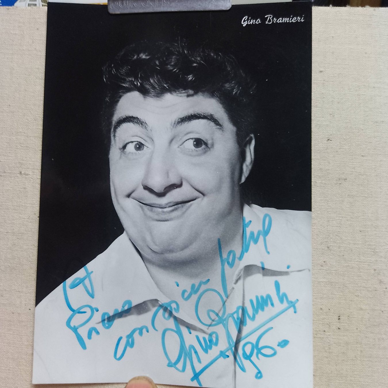 Autographes: Gino Bramieri  - (1960) – D'occasion à Sorengo par 74in