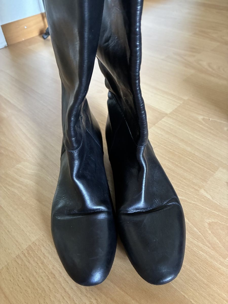 Navyboot Scarpe da donna: Bottes Navyboot en cuir noir, taille 36 – Usato da Biel/Bienne venduto da Lianumi 2