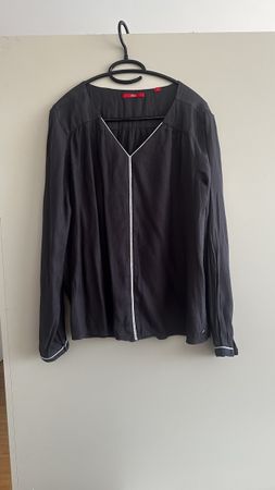 s.Oliver Bluse dunkelgrau Gr. 42 elegant & schick