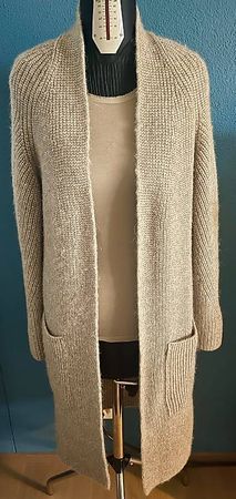 Strickjacke CLOSED oliv Alpaka mix + Shirt FFC Seiden mix