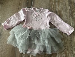 Babybody Girl mit Tüllrock, Grösse 74 🎀🎀🩶